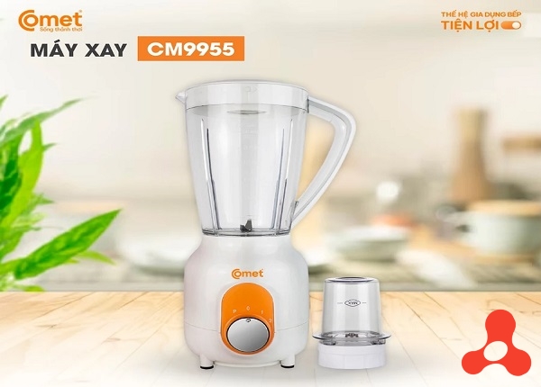 MÁY XAY SINH TỐ 2 CỐI 1,5 Lít COMET CM9955 (T6) - CỐI NHỰA KHÁNG VỠ