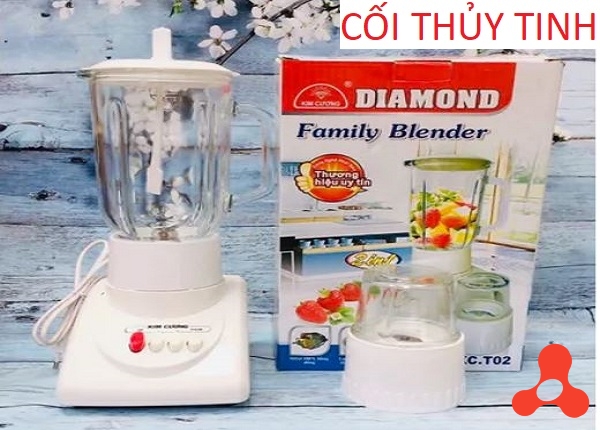 MÁY XAY SINH TỐ 2 CỐI THỦY TINH KIM CƯƠNG KC T02