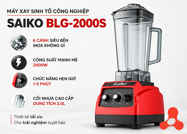 MÁY XAY SINH TỐ CÔNG NGHIỆP SAIKO BLG-2000S