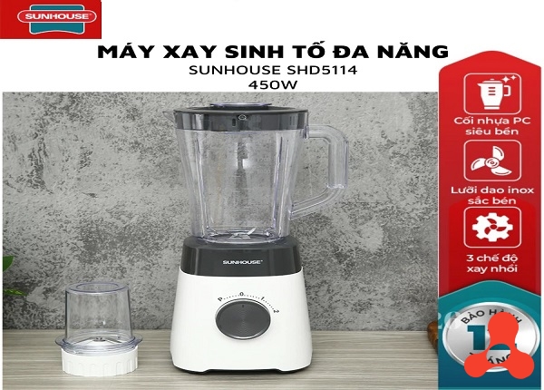 MÁY XAY SINH TỐ ĐA NĂNG SUNHOUSE SHD5114