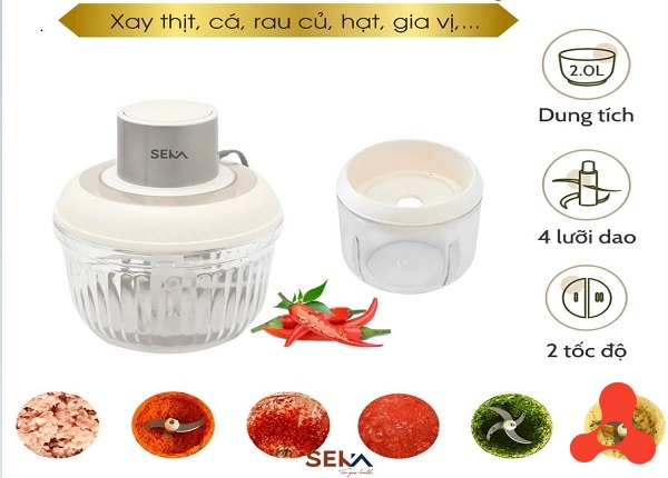MÁY XAY THỊT 2 CỐI ĐA NĂNG SEKA SK2287