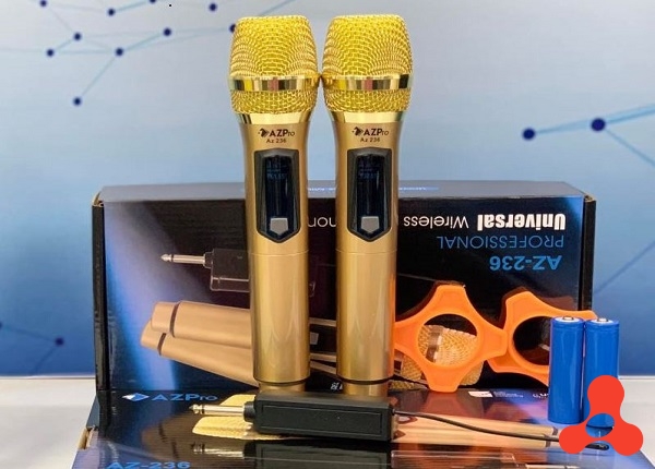 BỘ 2 MIC KARAOKE KHÔNG DÂY ĐA NĂNG AZPRO AZ 236