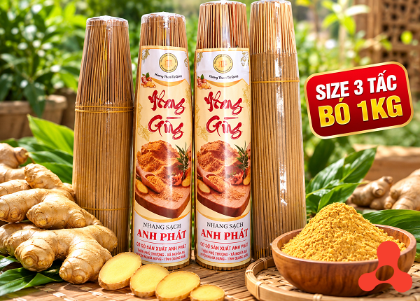 NHANG GỪNG TỰ NHIÊN 3 TẤC BÓ 1kg (T20)