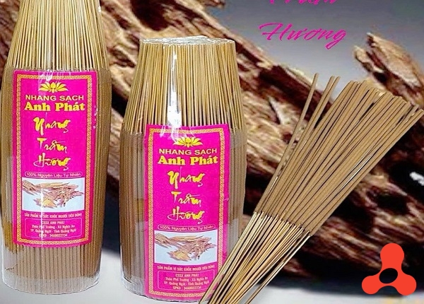 NHANG TRẦM HƯƠNG 3 TẤC BÓ 1KG