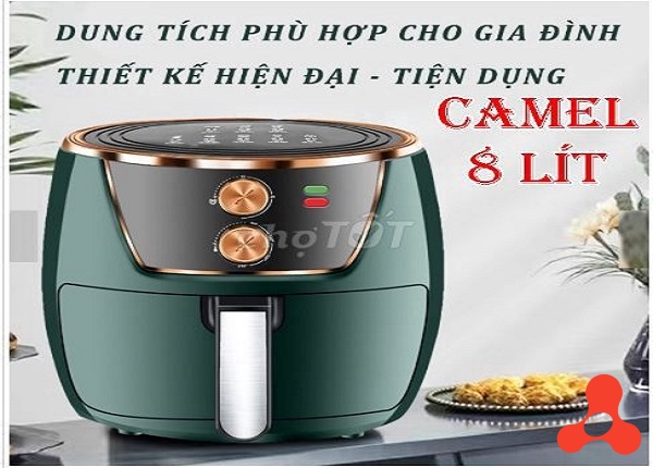 NỒI CHIÊN KHÔNG DẦU CAMEL 8L LOẠI TRÒN