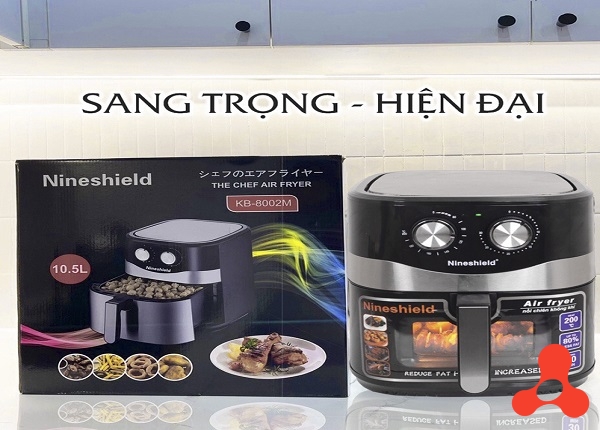 NỒI CHIÊN KHÔNG DẦU 10.5L NINESHIELD KB 8002