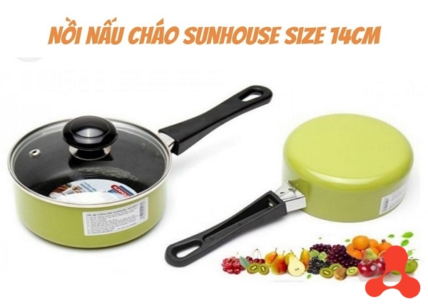 NỒI CHỐNG DÍNH SUNHOUSE 14CM CÁN DÀI