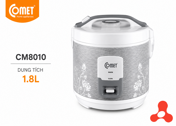 NỒI CƠM ĐIỆN 1.8L NẮP GÀI COMET CM8010 (T4)
