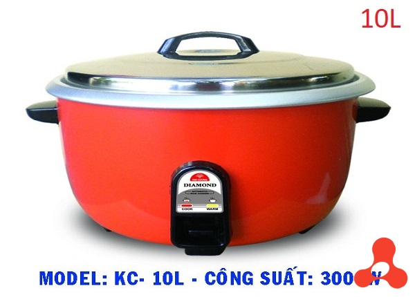 NỒI CƠM ĐIỆN 10L KIM CƯƠNG NẮP RỜI
