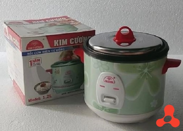 NỒI CƠM ĐIỆN 1,2L KIM CƯƠNG CHỐNG DÍNH NẮP RỜI (T6)