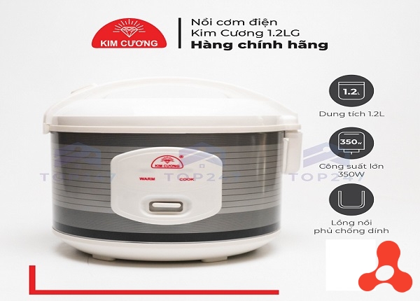 NỒI CƠM ĐIỆN 1,2L KIM CƯƠNG NẮP GÀI (CD)