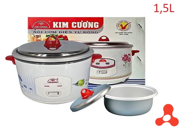 NỒI CƠM ĐIỆN 1,5L KIM CƯƠNG NẮP RỜI