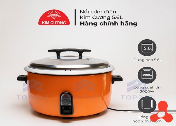 NỒI CƠM ĐIỆN 5,6L KIM CƯƠNG NẮP RỜI