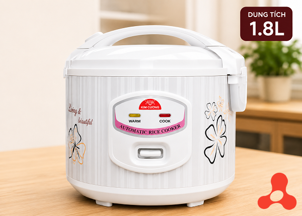 NỒI CƠM ĐIỆN KIM CƯƠNG NẮP GÀI 1,8L (T6)