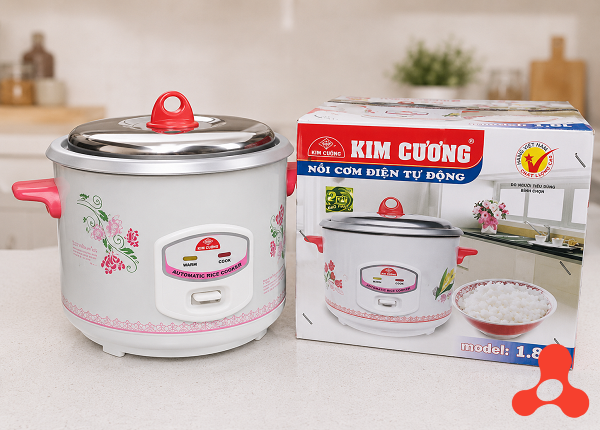 NỒI CƠM ĐIỆN KIM CƯƠNG NẮP RỜI 1,8 Lít (T6)