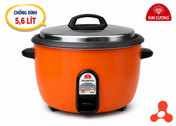 NỒI CƠM ĐIỆN KIM CƯƠNG NẮP RỜI CHỐNG DÍNH 5,6L