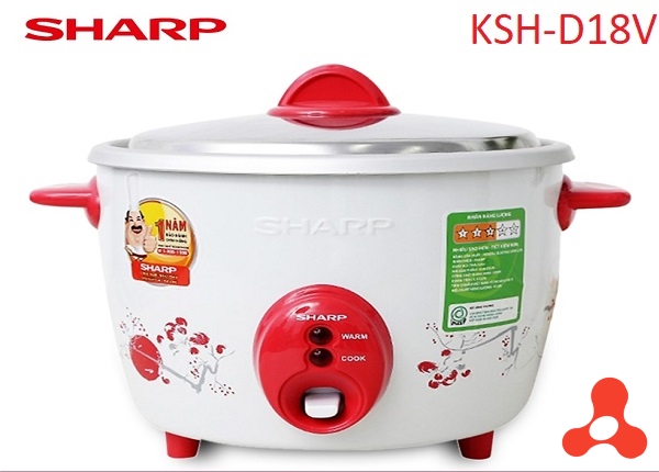 NỒI CƠM ĐIỆN NẮP RỜI 1,8L SHARP KSH- D18V