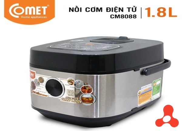 NỒI CƠM ĐIỆN TỬ NẮP GÀI 1,8L COMET CM8088