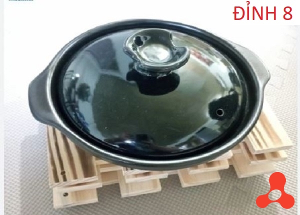 NỒI ĐẤT ĐH ĐỈNH 8 NẮP SỨ
