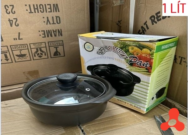 NỒI ĐẤT SỨ CHỐNG DÍNH 1L - 17CM