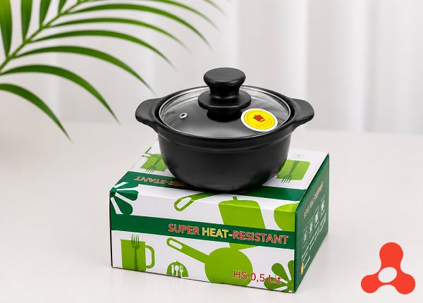 NỒI ĐẤT SỨ SÂU LÒNG 0,5 Lít ĐH LOẠI 1 - CHỊU NHIỆT CAO (T32)
