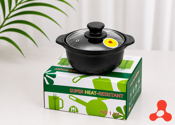 NỒI ĐẤT SỨ SÂU LÒNG 1 Lít ĐH LOẠI 1 - CHỊU NHIỆT CAO (T18)