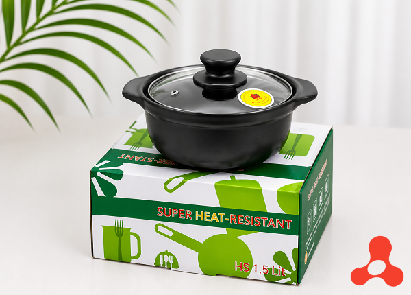 NỒI ĐẤT SỨ SÂU LÒNG 1,5 Lít ĐH LOẠI 1 - CHỊU NHIỆT CAO (T18)