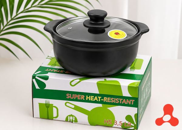 NỒI ĐẤT SỨ SÂU LÒNG 3,5 Lít ĐH LOẠI 1 - CHỊU NHIỆT CAO (T8)