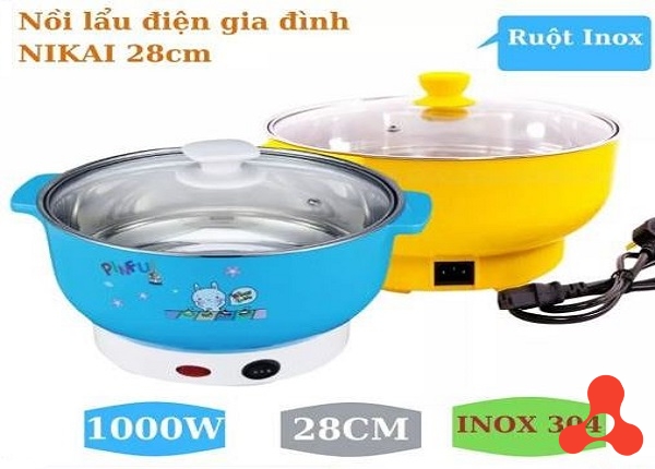 NỒI LẨU ĐIỆN MINI ĐA NĂNG 28CM