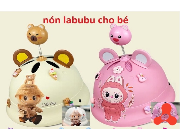 NÓN BẢO HIỂM LABUBU HOTTREN CHO BÉ