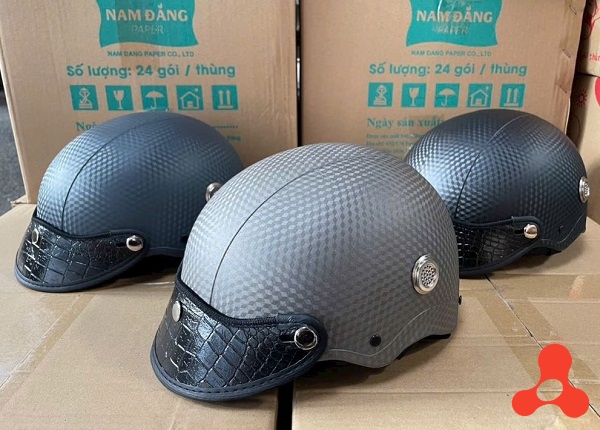 NÓN BẢO HIỂM SƠN HOẠ TIẾT CACBON LOẠI XỊN