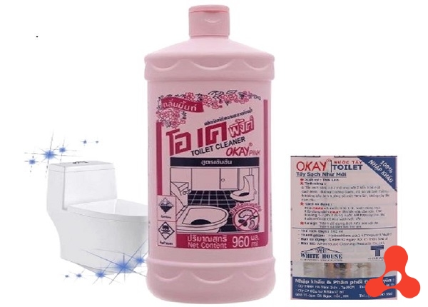 NƯỚC TẨY BỒN CẦU OKAY PINK 960ML THÁI LAN (T12)