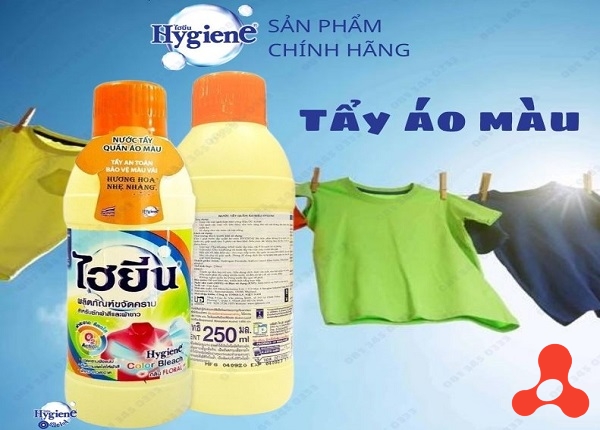 NƯỚC TẨY QUẦN ÁO MÀU THÁI LAN HYGIENE
