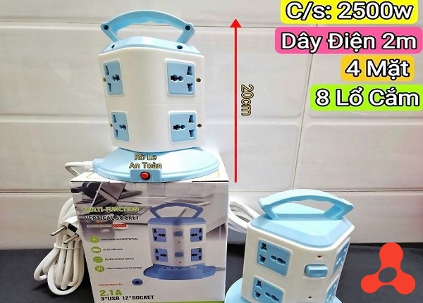 Ổ CẮM ĐIỆN 2 TẦNG 8 Ổ CẮM 3 CỔNG USB