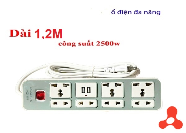 Ổ CẮM ĐIỆN ĐA NĂNG DÂY DÀI 1,2M