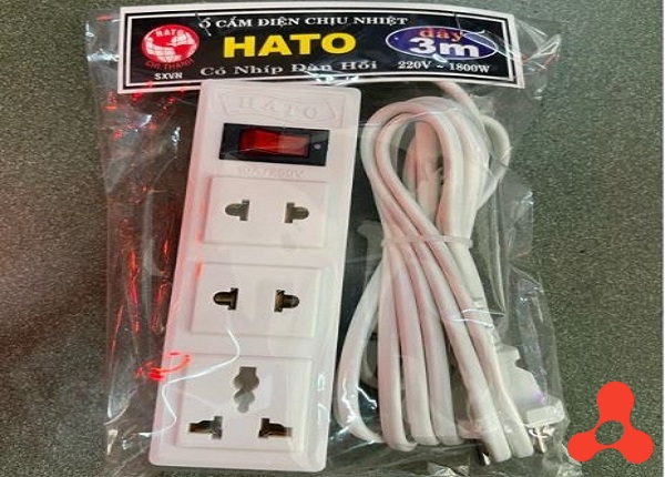 Ổ CẮM ĐIỆN HATO CÔNG TẮC 3 Ổ CẮM DÂY DÀI 3M