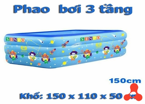 PHAO BƠI 3 TẦNG CHO BÉ (1M5)