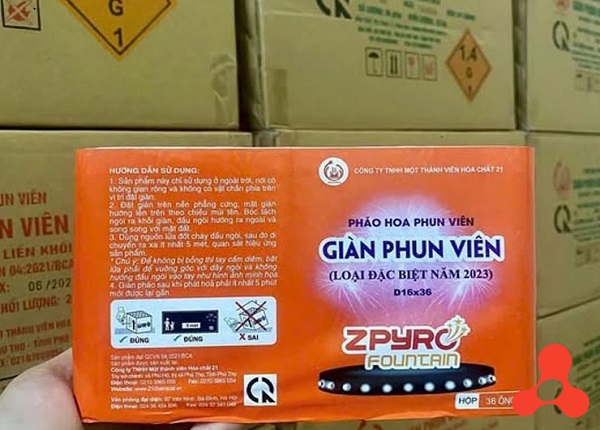 PHÁO HOA GIÀN PHUN VIÊN LỚN D16 X 36 ĐẶC BIỆT NĂM 2023