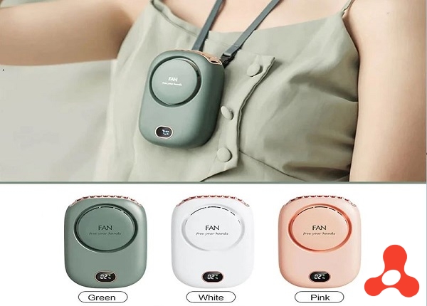 QUẠT CẦM TAY ALIZZ AL 14116 KÈM DÂY ĐEO CỔ