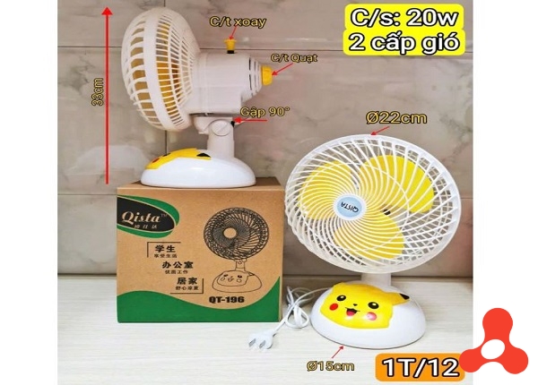 QUẠT ĐỂ BÀN HÌNH THÚ XOAY DÙNG ĐIỆN 220V