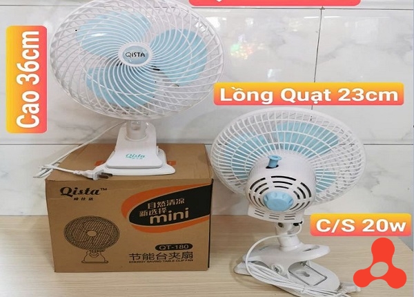 QUẠT KẸP CẮM ĐIỆN 220V XOAY 180 ĐỘ