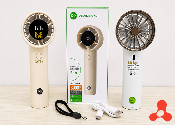 QUẠT TÍCH ĐIỆN CẦM TAY DP 7644A (T100)
