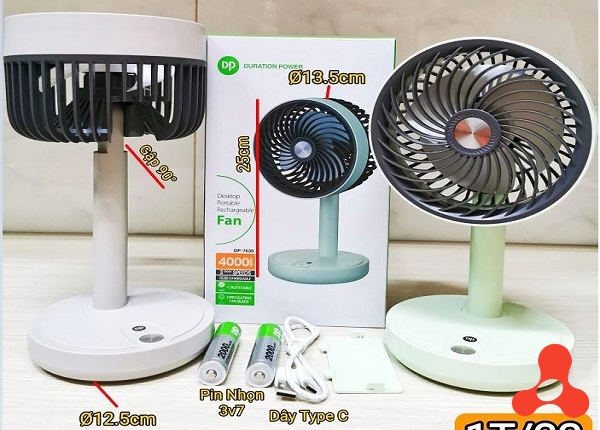 QUẠT TÍCH ĐIỆN ĐỂ BÀN 3 CẤP GIÓ DP-7639