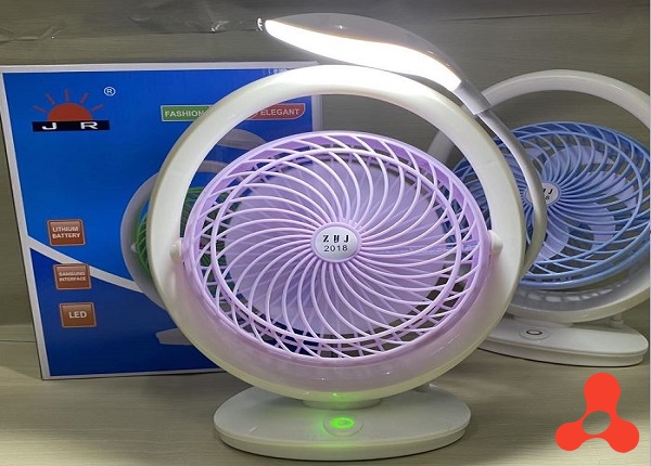 QUẠT TÍCH ĐIỆN ĐỂ BÀN KIÊM ĐÈN JR-2018