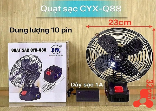 QUẠT TÍCH ĐIỆN LỒNG SẮT CỐ ĐỊNH CYX-Q88