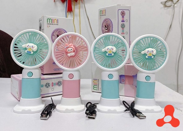 QUẠT TÍCH ĐIỆN MINI HOẠT TIẾT HOẠT HÌNH
