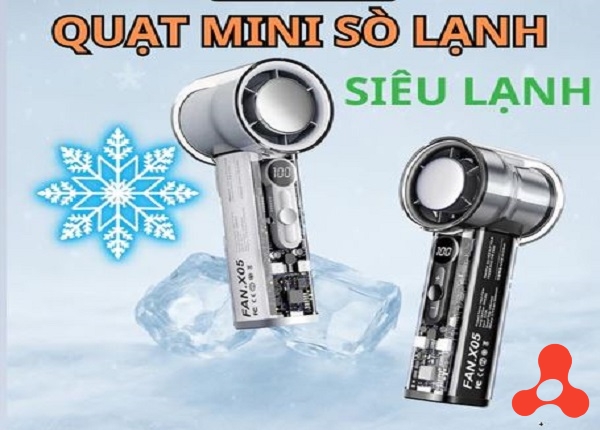 QUẠT TÍCH ĐIỆN SÒ LẠNH 100 CẤP ĐỘ GIÓ PIN 3000MAH