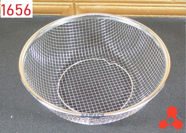 RỖ INOX 304 LƯỚI THƯA TRÒN 23CM LOẠI DÀY