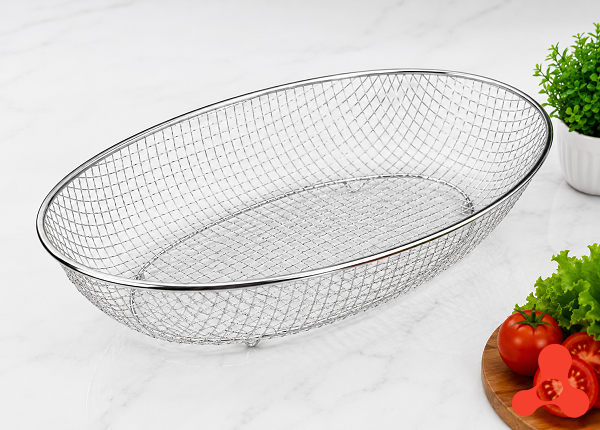 RỔ INOX KIỂU NHẬT OVAL GORILLA CHEF (T120)
