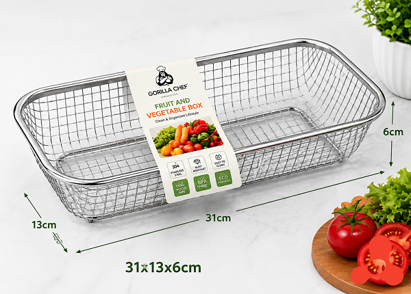 RỖ INOX LƯỚI THƯA CHỮ NHẬT 31x13x6cm (T200)